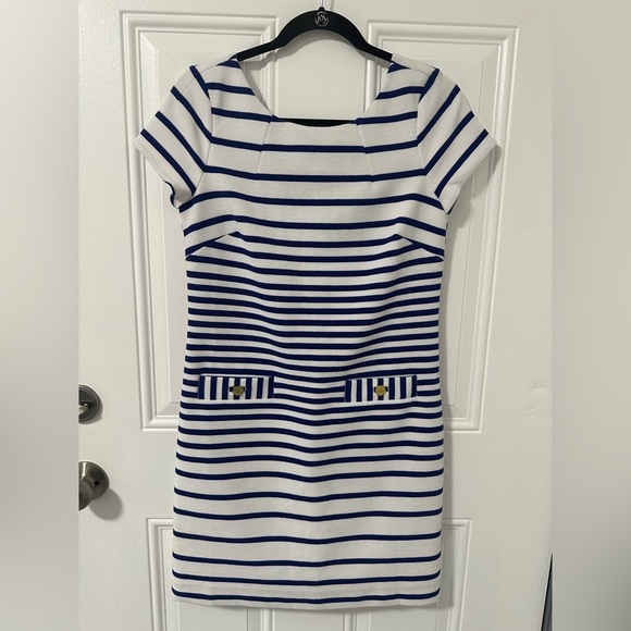 Lilly Pulitzer Dresses & Skirts - Lilly Pulitzer Blue and White Striped Dress, Size Small NWT